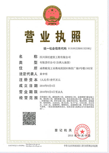 3A信用等级证书